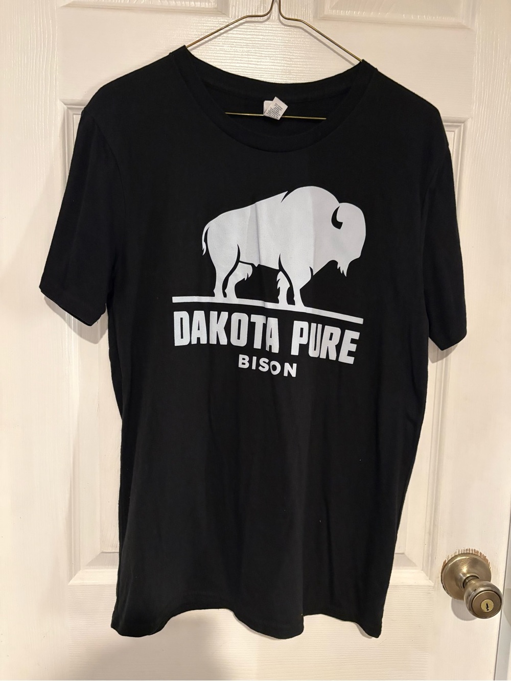 Dakota Pure Bison Graphic Tee - Black with White Logo